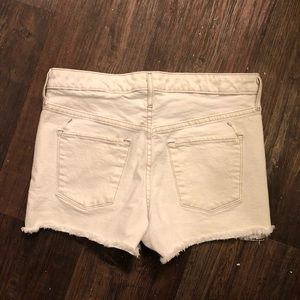 Mossimo high rise white denim shorts